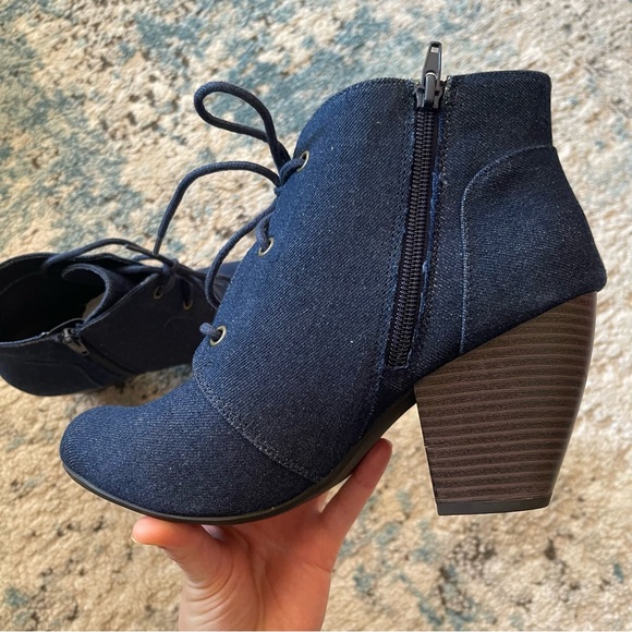 Rampage Denim Booties NEW in Box - Picture 7 of 12